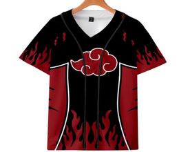 3D Anime Baseball T Shirt Unisex Hip Hop Short Sleeve Baseball Jersey Uchiha Itachi Uzumaki Funny Tshirt Cosplay Costume2801076