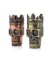 Smoke Grinder Metal King Skull Tobacco Spice Herb Grinders Crusher4335863