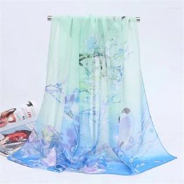 Scarves 2024 Spring And Autumn Season Fashion Celebrating Geely Versatile Sweet Chiffon Commuter Travel Scarf For Women YC116
