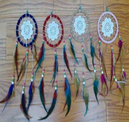 12pcslot in mixed colors 11cm DIA Dream Catcher Decor Car Decor Home Decorations Birthday Party Holiday Gift Lover Gift34476728921311