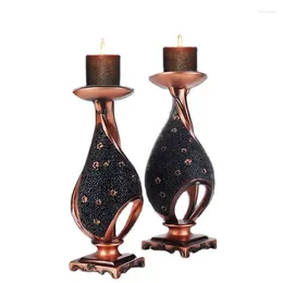 Candle Holders Creative Holder European Candlelight Dinner Props Romantic Retro American Decoration Home Decorations Living Room Wine