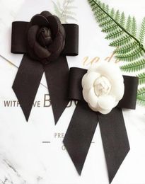 Pins Brooches Simple Woman Ribbon Bowknot Handmade Flower Corsage Fashion OL Elegant Brooch Trendy Shirt Accessories23764997412270