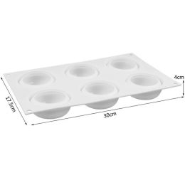 6 Cavity Spiral Silicone Cake Mold for Kitchen Desserts Chocolate Mousse Bread Bakeware Baking Mould Decorating Tools