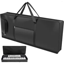 Storage Bags 61 Key Keyboard Gig Bag Padded Case With Handle And Adjustable Shoulder Strap Portable Electric Piano Pockets