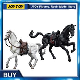 Action Toy Figures Transformation toys Robots JOYTOY 1/18 Picture Dark Source Jianghu Warhorse Black and White Anime Series Model Toys Free Delivery