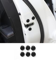 Car Door Lock Screw Protector Decoration Cover Stickers ABS Interior Accessories For Ford Mustang 2015 Up Car Styling2559569