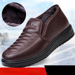 Casual Shoes Men's Cotton For Men Winter Warm Loafers Not Slip Light Business Zapatos De Hombre