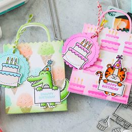 Gift Bag Celebrate For You Metal Cutting Dies DIY Crafts Card Making Scrapbooking Stencil New 2023