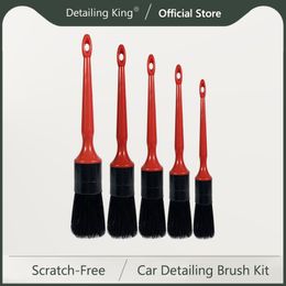 DetailingKing 5PCS/Set Car Cleaning Brushe Scratch-Free Car Detailing Brush Kit for Car Interior Exterior Cleaning