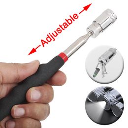 Telescopic Magnetic Pen with LED Light 1pc 8lb Handy Tool Magnet Capacity for Picking Up Nut Bolt Adjustable Pickup Rod Stick