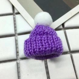 Berets Artist Pack Mini Fun Knitted Little Hat DIY Doll Toy Accessories Woollen Finger Decoration Linen Women