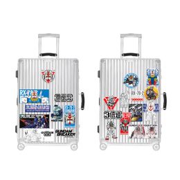 Anime Gundam Mobile Suit Japanese Comic Suitcase Tide Brand Stickers Suitcase Waterproof Stickers PVC Box Stickers 21 Pieces