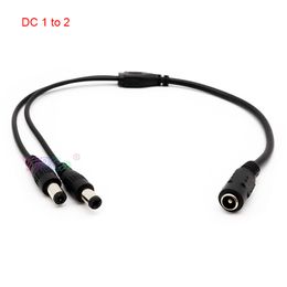 5.5*2.1mm DC Power Jack DC Power Cable 1 Female to 2/3/4/5 Male Plug Splitter Adapter for Security CCTV Camera LED Strip Light