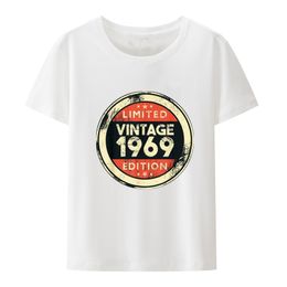 Black 50Th Birthday T-Shirt Vintage 1969 Shirt- 50 Years Old Gifts Diy Prited Tee Shirt men summer t-shirt