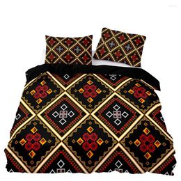 Bedding Sets Roman Style Duvet Cover Set Double Twin Size With Pillowcase For Luxury Prismatic Pattern Home Textiles