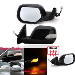 9Pin Side Rear view mirror For Honda CRV CR-V 2007 2008 2009 2010 2011 Electric Folding Rearview Mirror Glass lens accessories