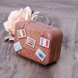 Jewellery Pouches Small Gift Candy Box Suitcase Container Mini Wedding Favour Tin