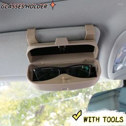 Interior Accessories Car Styling Eyeglasses Clip Ticket Card Clamp ABS Glasses Case Sun Visor Sunglasses Holder