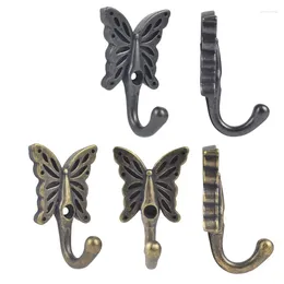 Hooks 1pcs Coat Hook Wall Bedroom Closet Towel Fitting Room Door Back Hang Butterfly Shaped