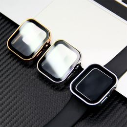 Glass+Cover For Apple Watch Ultra 9 8 7 se 6 Case iWatch Accessorie Screen Protector Apple watch series 49mm 45mm 41mm 44mm 40mm