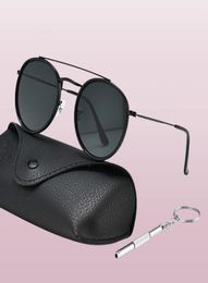 Luxury Retro Round Designer Sunglasses Polarized Women 2022 Brand Design Mirror Lens Circle Frame Sun Glasses Cool 3647 Shades8463611