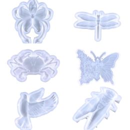 DIY Crystal Epoxy Silicone Mould Bird Butterfly Keychain Pendant Resin Casting Mould Jewellery Making Accessories