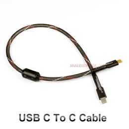 Connectors Hifi Usb C to C Cable Sliver Plated Usb Type C to C Audio Data Cable 5n Mobile Phone Dac