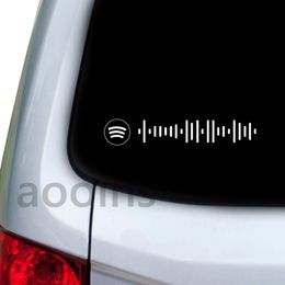 Custom Spotify Song Code Vinyl Decal , Personalised Music Code Sticker Car Window Laptop Decor Removable Stickers