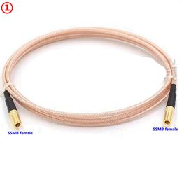 SSMB Female Jack To SMA Q9 BNC Male Female Connector SSMB Female Crimp for RG316 Coaxial Cable Low Loss Fast Delivery Copper