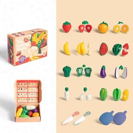 Children Pretend Play Cooking Toys Simulation Food Fruit Vegetable Kitchen Montessori Educational Interactive Toy For Girls 240407