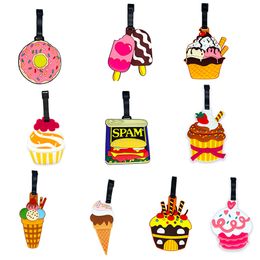 Creative Creative Food Fruit PVC Luggage Tags Travel Accessories for Bags Portable Luggage Tag Baggage Boarding Tag Label