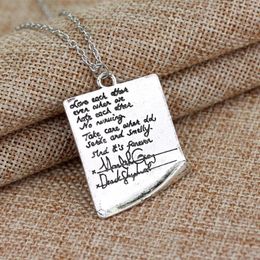 Pendant Necklaces Women Greys Anatomy Friendship Necklace Inspired Meredith Derek Post It Vintage Dangle Choker Men Gift