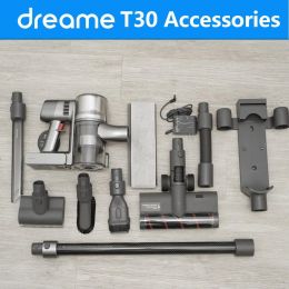 Shavers Original Dreame T30 T30neo Accessories Hepa Philtre Roller Brush Motor Dust Cup Tube Host Main Brush Charging Base