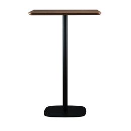 Nordic Simple Walnut Bar Table Square Home Wood Color Coffee Shop Casual High-Leg Table
