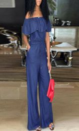 Hirigin Women Ladies Casual Overalls Bodycon Jumpsuit Jean Denim Romper Trouser Pants Plus Size M4XL1995554