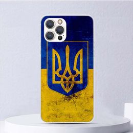 Ukraine Flag Soft Case For iPhone 11 12 13 Mini 14 Pro Max 15 Cover Apple Phone Cover X XS XR SE 7 Plus 8 + 6S 5S Coque