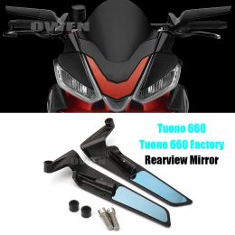 Tuono 660 Motorcycle Stealth Mirrors Wind Wing Rear View Mirror For Aprilia TUONO 660 2021-2023 Tuono 660 Factory 2022-2023
