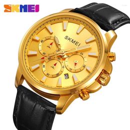 Wristwatches SKMEI Authentic Quartz Watch Fashion Trends Strap Date Stopwatch Chronograph A That Can Withstand Water 2071