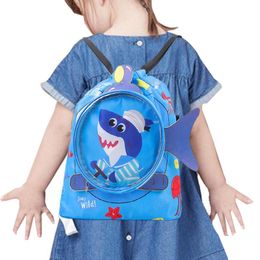 Children's Swimming Bag Animals Beach Backpack Swimming Bag Girls Beach Pool Swim Wet And Dry Backpack Multicolor For Outdoors