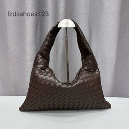 Underarm Leather Real Bottegss Lady Women Colored Hop Chocolate Large Wrist Venetas Capacity Handbag Tote Genuine Jodie Bags Shoulder Bag Totes73T0