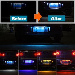 2pcs LED Licence Plate Light For Honda CR-V CR V CRV 1 2 3 4 Accessories 1999-2016 2007 2008 2009 2010 2011 2012 2013 2014 2015