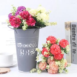 Decorative Flowers 1 Bouquet Artificial Flower DIY Craft Home Party Wedding Decor Vintage Silk Peony Wheat Ears Mixed A Variety Of Styles--
