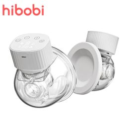 Breastpumps hibobi Electric Breast Pump LED Display HandsFree Portable Milk Extractor Wearable 3 Modes Silent Automatic Milker 25.5mm