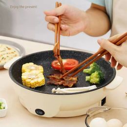 Pots Portable Electric Cooker Frying Pan 2 Gear Multifunction Oven NonSticky Grill Baking Roast Pot Steak Barbecue for Home Kitchen