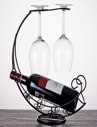 Creative Metal Wine Rack Hanging Wine Glass Holder Bar Stand Bracket Display Stand Bracket Home Bar Decor Fun Gifts Drop7546140