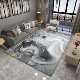 Abstract Luxury Softs Carpet for Living Room Modern Bedroom Decor Coffee Tables Mat Household Cloakroom Large Area Rugs Washable