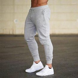 Men's Pants 2024 Spring Girded Trousers Sport Solid Color Loose Casual Book Closing