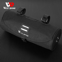 WEST BIKING Bicycle Front Bag Waterproof Large Capacity Handlebar Bag Portable Multi-purpose MTB Scooter Electric 5 in1 Bike Bag