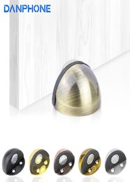 DANPHONE Door Catches Stainless Steel Magnetic Non Punching Sticker Hidden Floor Mounted Nail Doors Stops5715240