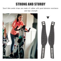 Straps Bike Pedal Exercise Toe Pedals Footrest Clips Cycle Gym Adjustable Clip Strap Cycling Foot Replacement Universal Anti